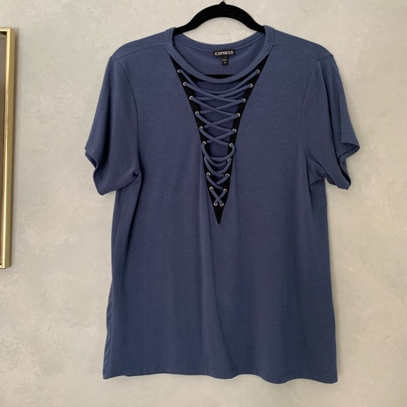 EXPRESS Criss Cross Super Soft Top - Picture 5 of 5